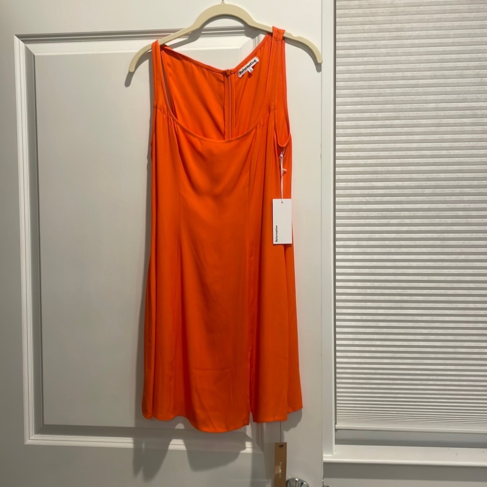 NWT Reformation Noha dress in flame